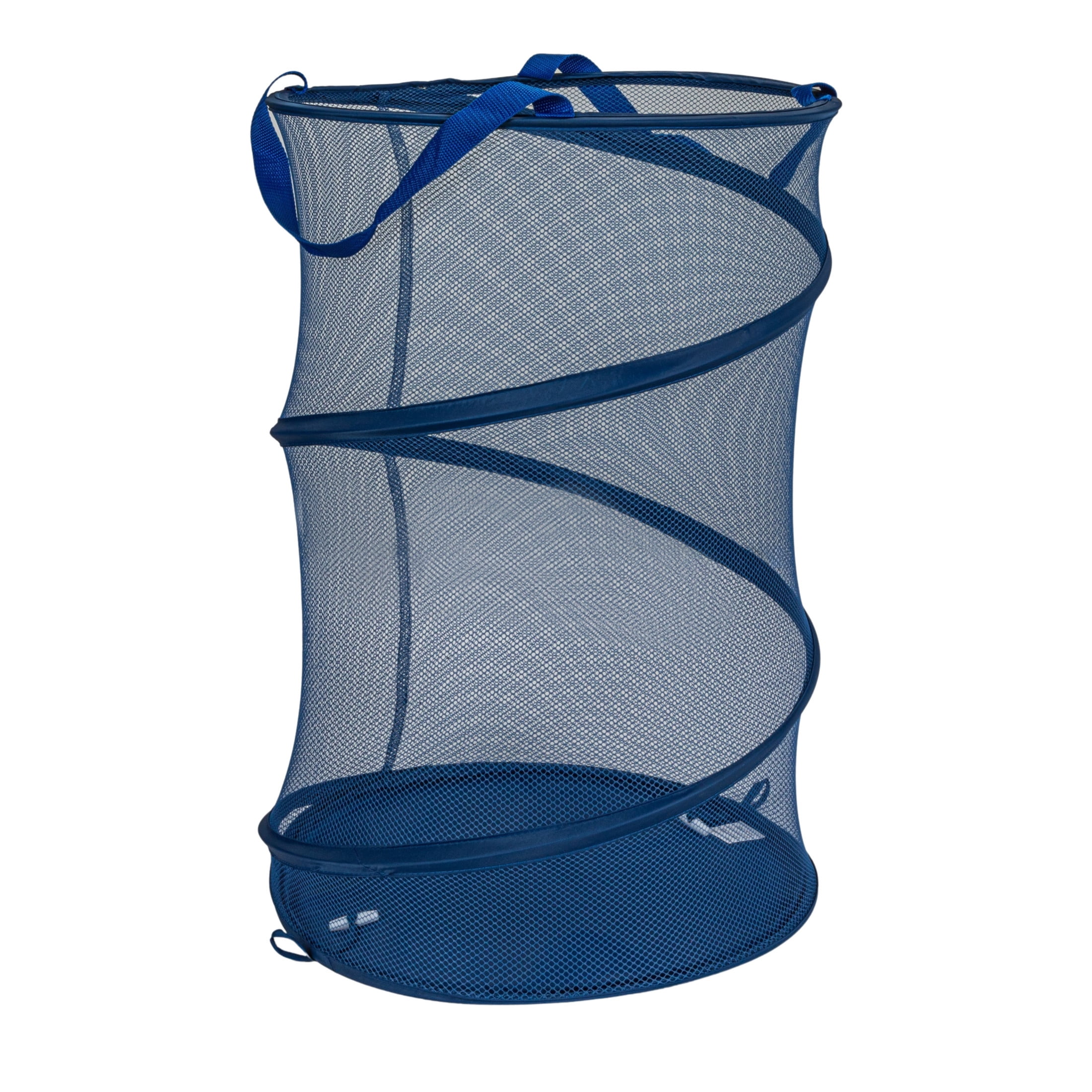 Household Essentials Pop-Up Mesh Laundry Hamper, Blue