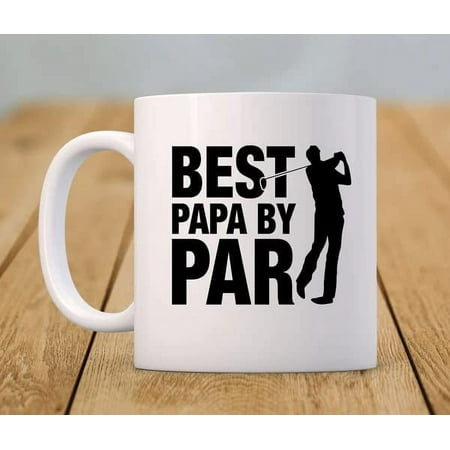 

Papa By Par Golfer Ball Golf Lover Coffee Mug For Men From Women Gifts For Friends Family Ceramic 11 15oz White Teacup Golfer Gifts For Men On Birthday Christmas Xmas Anniversary