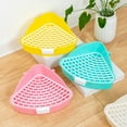 thumbnail image 5 of Zeranth Pet Toilet,Small Animal Toilet,Hollowed-out Triangular Area Litter Box Easy to Clean Pet Supply 1Pc, 5 of 7