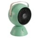 thumbnail image 3 of Mini calefactor de 1300 W, silencioso, de temperatura constante, de calentamiento rápido, portátil, para escritorio, dormitorio, oficina, 100 V-240 V, enchufe estadounidense verde, 3 of 5