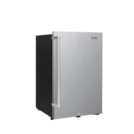 Frigidaire 4.4 cu. ft. Waterproof Outdoor/Indoor Compact Refrigerator, Stainless Steel Mini Fridge with Built-in Can Dispenser