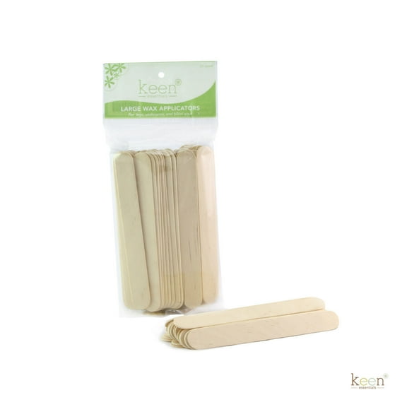 50 Large Keen Wooden Sticks Wax Applicators, Coffee Stir sticks, Crafts