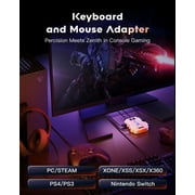 Keyboard and Mouse Adapter for NS2, PS4, PS3, Switch, Xbox Series S/X, Xbox One, Xbox 360 - Striker PRO Supports Headset, APP Real-time Adjustment, White [Latest Version: 3016]