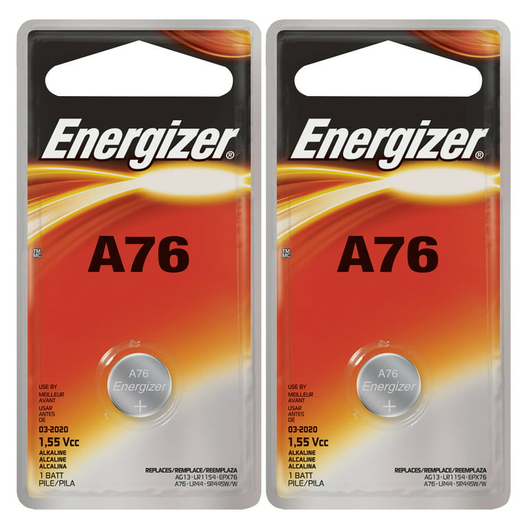 Når som helst hage Utallige 2x Energizer 1.5V Alkaline Battery A76, PX76A, PX675A, GPA76, 1128MP, 1166A  - Walmart.com