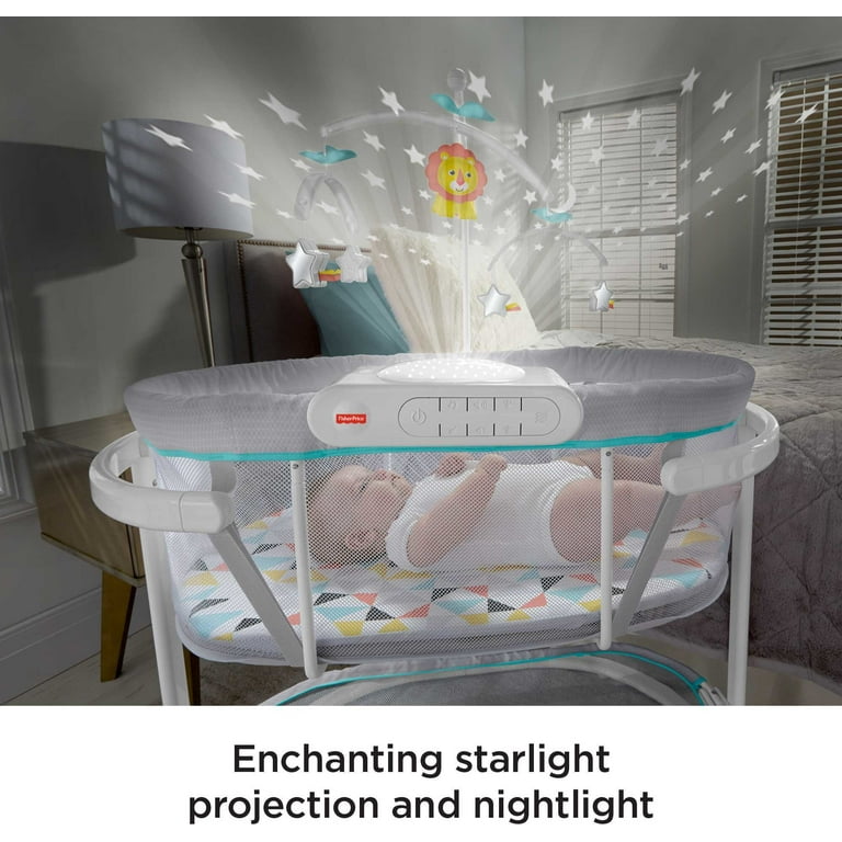 Fisher-Price Soothing Motions Bassinet, Rocking Baby Bedside - Main Image