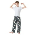 thumbnail image 2 of FORMRS Boys Pajama Pants with Pockets Size 9-10Y Kids Lounge Sleep Bottoms, Playful Winter, 2 of 8