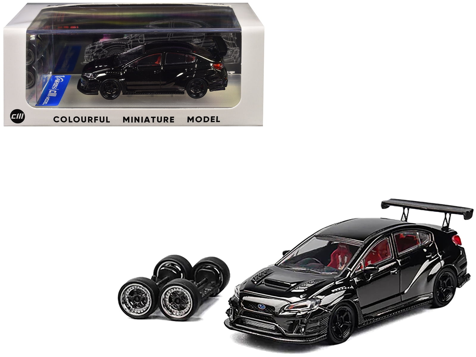 ミニカー JDM TUNERS 2012 SUBARU IMPREZA WRX STI JADA JDM TUNERS 2016 SUBARU WRX STI WIDEBODY RED 1:24