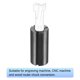 thumbnail image 4 of Adaptador de conductor de mandril de router Uxcell 1/2" a 1/4" de acero al carbono para broca de grabado CNC 2 piezas, 4 of 6