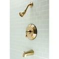 thumbnail image 2 of Kingston Brass KB3637ACL American Classic Single-Handle Tub and Shower Faucet, Brushed Brass, 2 of 3