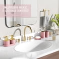 thumbnail image 3 of Bathroom Set, 10PC Bathroom Accessory Set, Black Bathroom Accessories, Black and Gold Bathroom Set with Trash Can, Soap Dispensers, 3 of 8