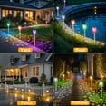 thumbnail image 6 of Qoosea Solar Lights Outdoor Waterproof, Outdoor Decor Pathway LED Lights Solar Powered for Patio Driveway Walkway Backyard Lawn Landscape Yard Decor (12 pack), 6 of 8