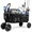 Black, variant on Heavy Duty Fishing Cart Beach Wagon, Collapsible Utility Cart with 9.85" Sand Wheels, 550 lbs Capacity, Rod Holders, Umbrella Holder, Storage Pockets, Yellow & Black