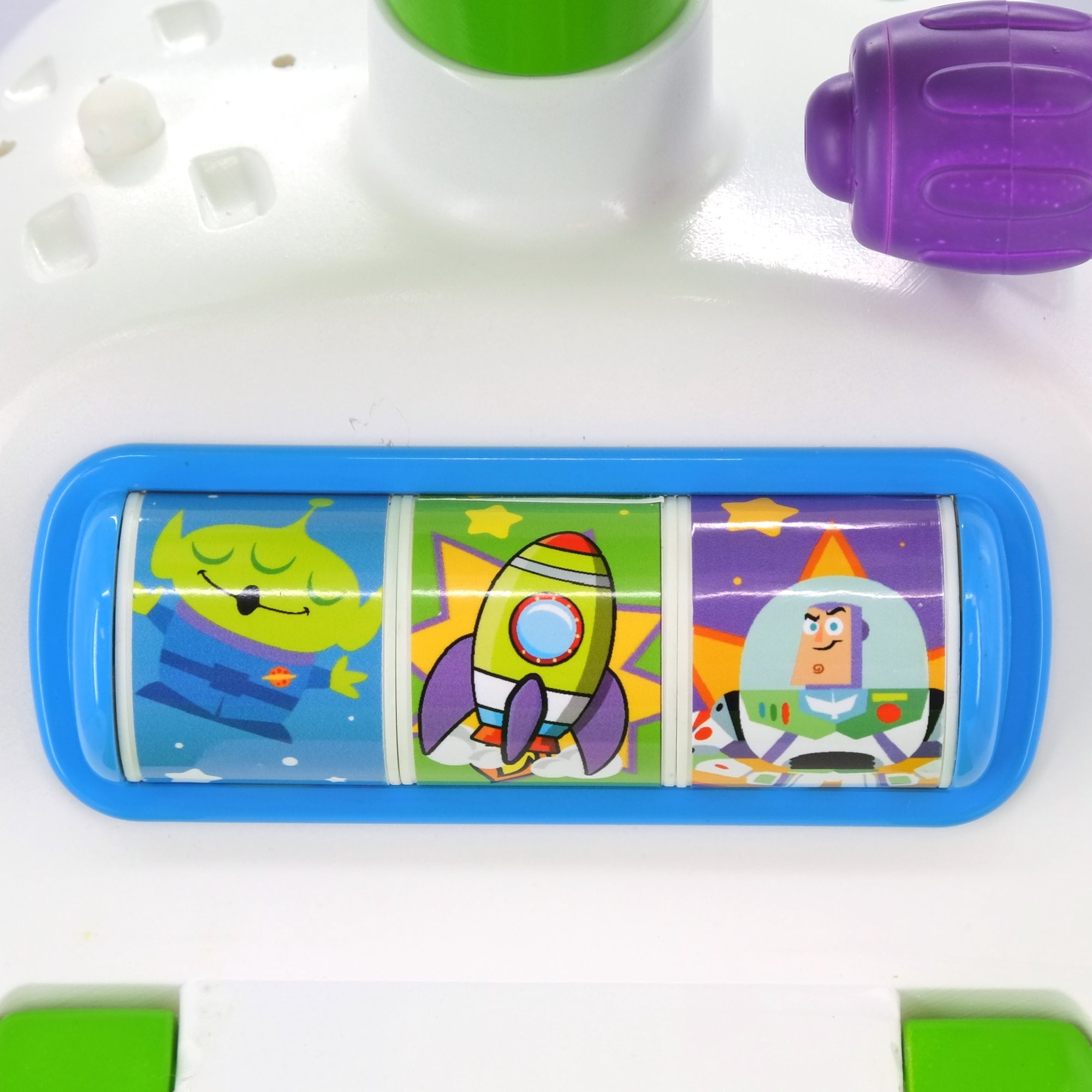 Kiddieland: Ride n' Go - Space Adventure Buzz - Disney Lights & Sounds Foot-To-Floor Vehicle, Toy Zoom Alien, Storage Seat, Handle, Toddlers 12-36mo