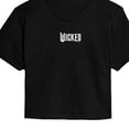 thumbnail image 3 of Wicked - White Logo - Adult Juniors Cropped Graphic T-Shirt, 3 of 5