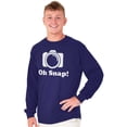 thumbnail image 5 of Oh Snap Camera Snapshot Cute Hobby Long Sleeve TShirt Men Women Brisco Brands L, 5 of 6