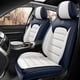 thumbnail image 1 of Fundas de asiento de coche de piel de napa, lisas como el hielo, impermeables, 5 asientos, 1 of 7