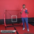 thumbnail image 3 of PowerNet Baseball Net Bundle, 5x5 Hitting & Pitching Net, Portable Softball Baseball Training Equipment, Weighted Baseball & Carry Bag, 3 of 6
