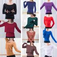 thumbnail image 4 of Conjunto de camisola de 2 piezas con top corto y tirantes finos de modal suave para mujer, 4 of 8