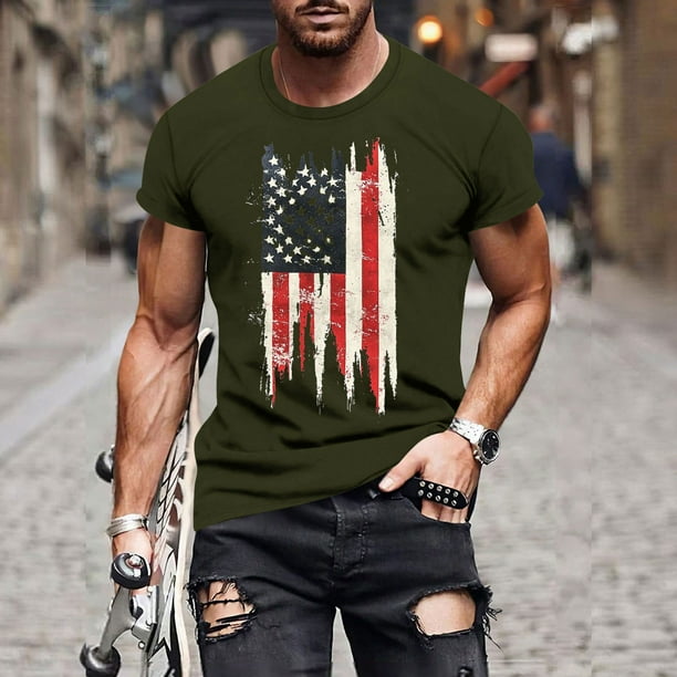 Tops para hombre, blusas y camisas de manga corta con cuello redondo para hombre, jersey informal de moda con estampado de cuello redondo para hombre, pantalones cortos deportivos para fitness, blusa