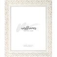 thumbnail image 3 of Ornate Embossed Wood Wall Picture Frame 2.5" Wide (11" x 14" Frame with Plexiglass & Backing Board, Antique White), 3 of 8