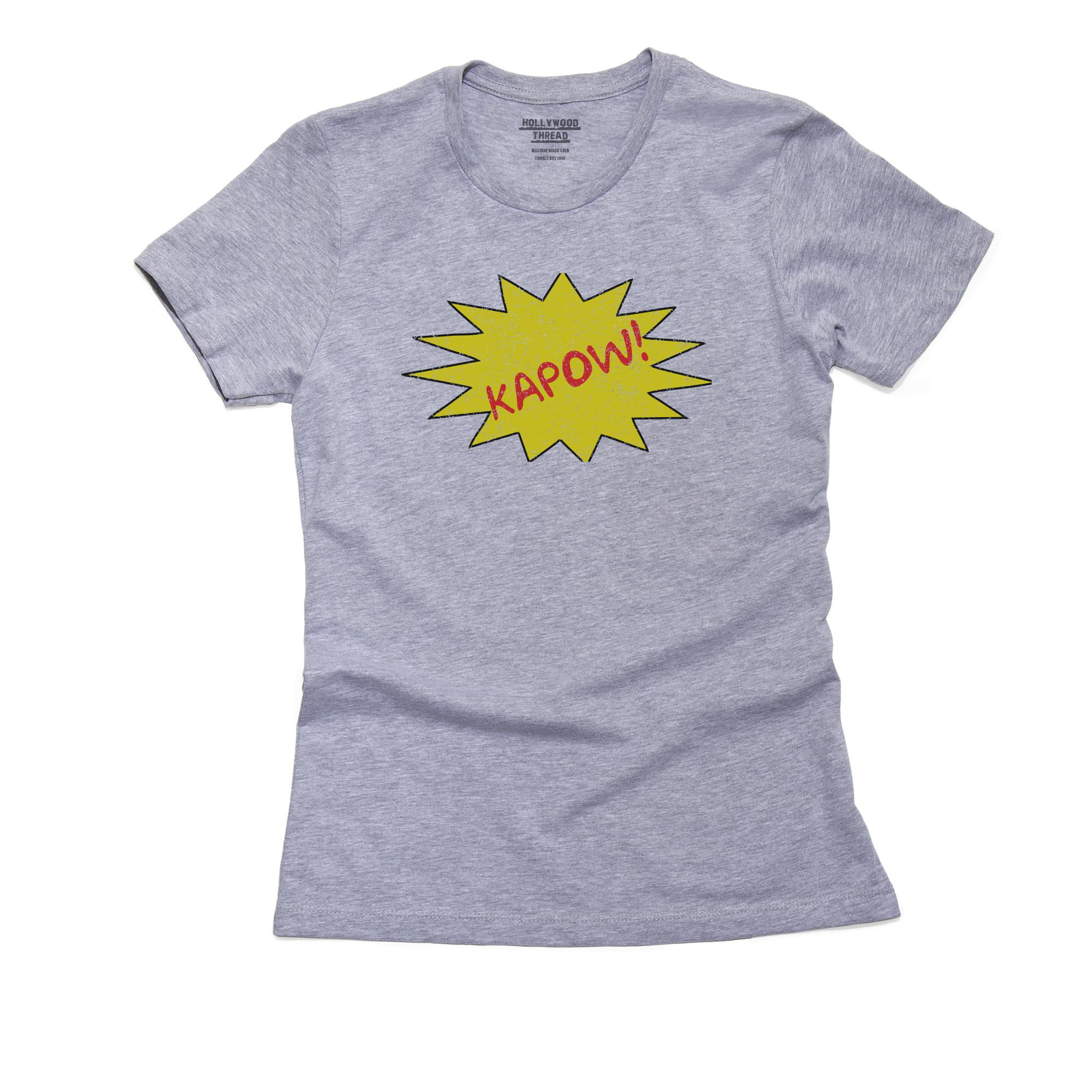 Comic Kapow Funny Novelty Tops T-Shirt Womens tee TShirt 