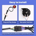 thumbnail image 4 of UTV Universal Street Legal Turn Signal Kit with 110dB Horn and LED Switch for  Can-Am Kawasaki, 4 of 6