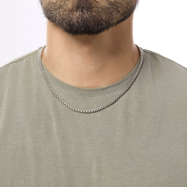 アクセサリー oval top silver chain necklace archive 925-Sterling-Silver-Oval-Link-