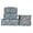 A001- Blue, variant on Travel Packing Cubes Navy Blue Floral 6 Piece Set Water Resistant Dustproof Storage Bags For Travel