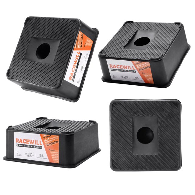Racewill Trailer Jack Block RV Camper Stabilizer Blocks 15000 lbs