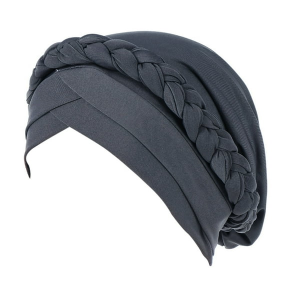 Aoochasliy Winter Scarfs Women India Hat Muslim Solid One Tail Chemo Beanie Scarf Warm Wrap Cap