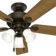thumbnail image 2 of Restored Hunter Fan 52 inch Indoor Traditional New Bronze Ceiling Fan with Light Kit (Refurbished), 2 of 8