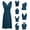0##Dark Gray248, variant on Kiijoy Girls Convertible Party Dress Twisted Strap Infinity Pageant Dress