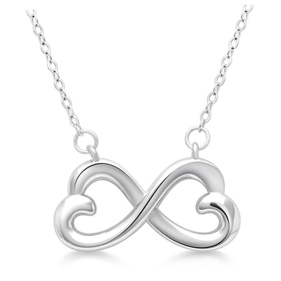 Infinity Hearts Necklace by Ginger Lyne Sterling Silver Chain Pendant Ginger Lyne Collection