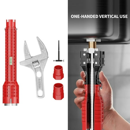 

Sink Wrench Plumbing Tool Repair Installation Hand Tool Sink Installer Tool Faucet Sink Installer for Toilet Sink Kitchen Strainer Baskets style E