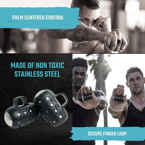 Cardio Max 3.0 lbs. ﻿(with Bag, Black) Ultra-Dense Stainless Steel Hand Weights with Anti-Slip Silicone Finger Loop Set of 2 for Workout, Fitness, Training for Men & Women +Free E-Book Workout Guide