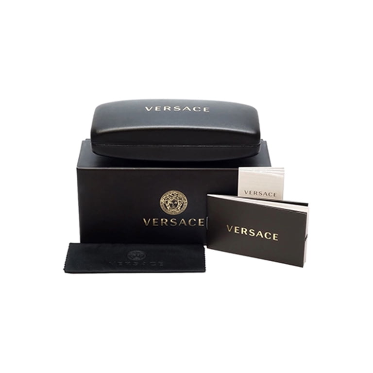 Versace Black/3D Greco Cat Eye Female Adult Sunglasses  display picture 3