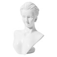 thumbnail image 1 of kusrkot Jewelry Display Stand Female Mannequin Professional Holder for Earring Store White, 1 of 7