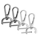 thumbnail image 1 of Ganchos de clip giratorio Uxcell [4 piezas] - Ganchos de clip para llaveros, uso para hacer llaveros - [Plata y negro - 1.91 pulgadas] Hardware de cinta D Ring, 1 of 6