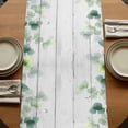 thumbnail image 5 of Table Runners 72 Inches Long Dress Scarves, Spring Pink Roses Farmhouse Kitchen/Dining Table Runner, Coffee Tablerunners, Pastoral Eucalyptus Leaves Gray Wooden 18x72 Inch, 5 of 9