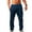 Navy, variant on cllios Cotton Linen Pants for Men Casual Elastic Waist Straight Pants Loose Fit Drawstring Trousers Lightweight Breathable Solid Pants with Pockets