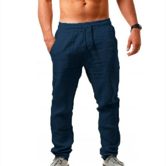 EGNMCR Pantalons pour Hommes Joggers for Men Pantalons de Plage pour Hommes Pantalons avec Dégagement de Poches