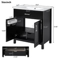 thumbnail image 4 of Euroco 30-Inch Bathroom Vanity with Ceramic Sink and Ample Storage - The Perfect Choice for Small Bathrooms, 4 of 7