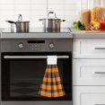 thumbnail image 5 of Haosy 2 Pack Kitchen Wash Cloths with Hanging Loops Absorbent Absorbent Quick Drying Hand Towels, Orange Scottish Tartan, 5 of 7