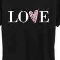 thumbnail image 3 of Instant Message - Love Heart V Short Sleeve Graphic T-Shirt, 3 of 6