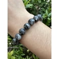 thumbnail image 4 of Black Labradorite Gemstone Round Bead Adjustable Bracelet 10mm, Genuine Crystal Bead Bracelet, Gift for Men & Women (Black Labradorite), 4 of 6