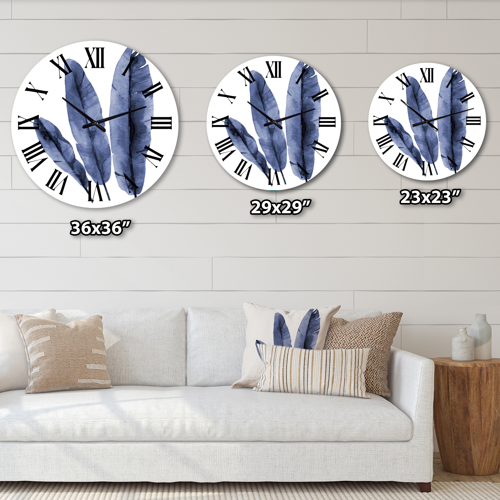 Designart 1 in Quartz Tropical Wall Clock