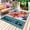 Blue, variant on Spring Daisy Outdoor Rug 4x6 Ft - Reversible Patio Rug Outdoor Camping Rugs, Pink Modern Abstract Art Dots Floral Washable Indoor Outdoor Area Rugs, Non-Slip Outdoor Carpet Runner for Deck/Porch