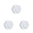 thumbnail image 1 of Cubo mágico elegante hexagonal ligero 7 en 1 Vogacara para niños y adultos descompresión juguete aliviar estrés Blanco, 1 of 6
