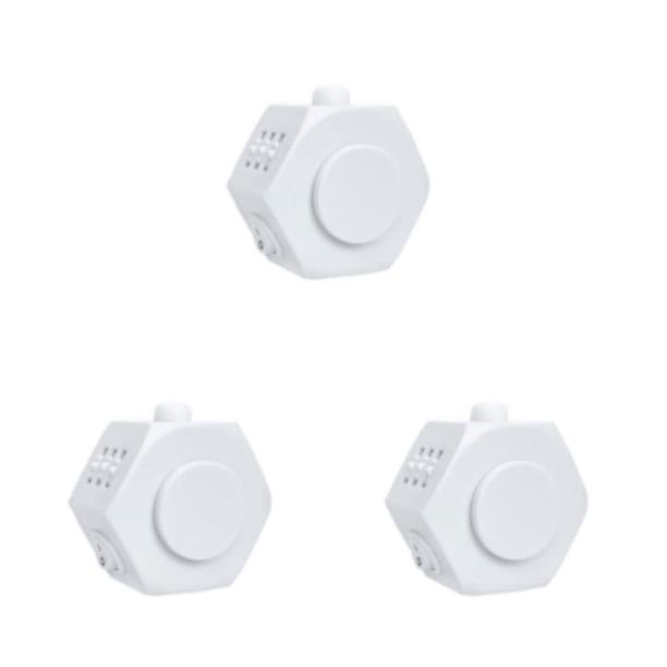 Cubo mágico elegante hexagonal ligero 7 en 1 Vogacara para niños y adultos descompresión juguete aliviar estrés Blanco