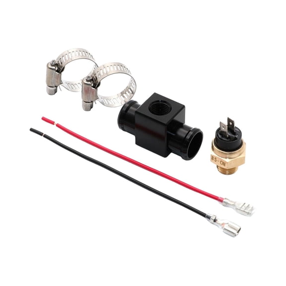 Yunhgft 125-450 Motorcycle Thermal Switch Fan Thermostat Easy Installation Multifunction Black